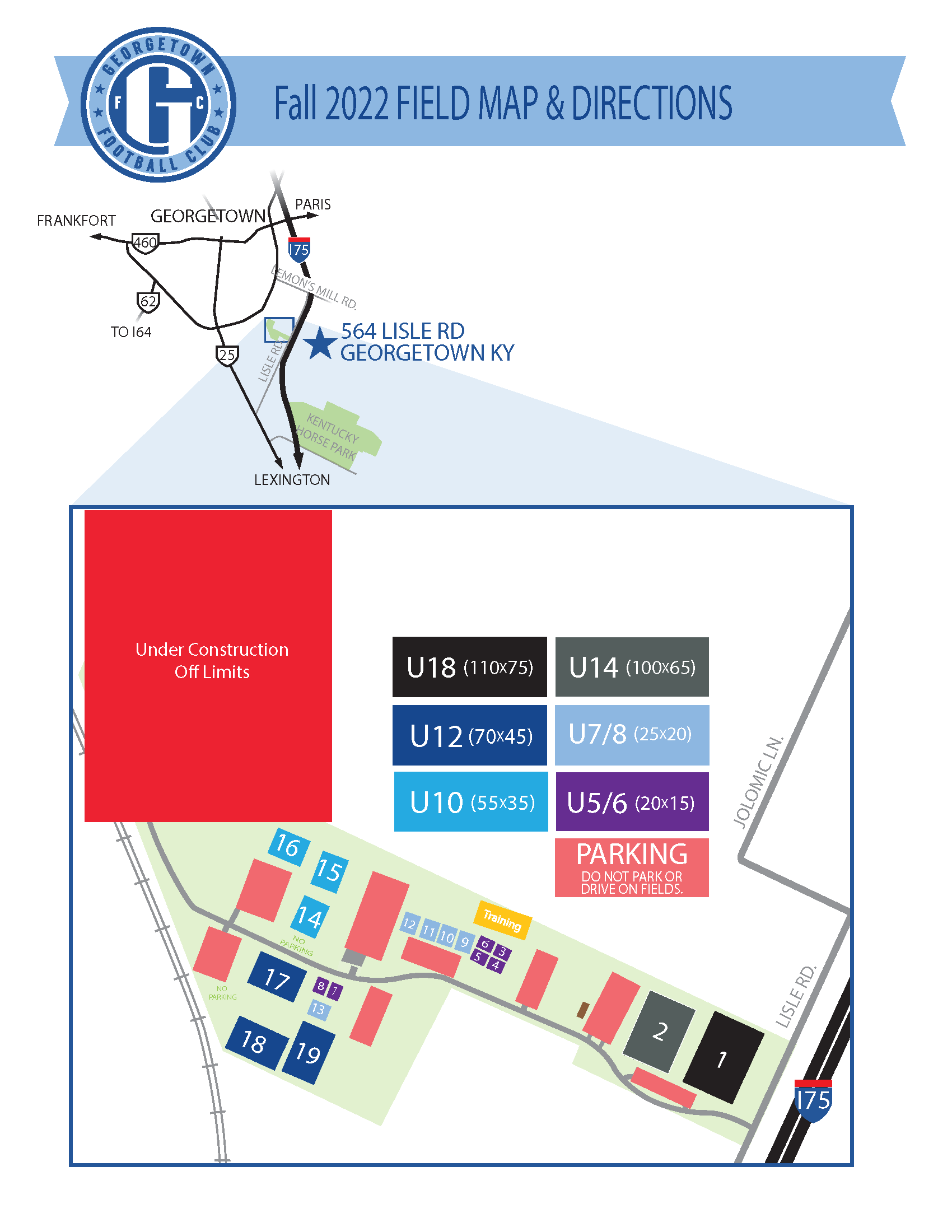Football Club Field Map